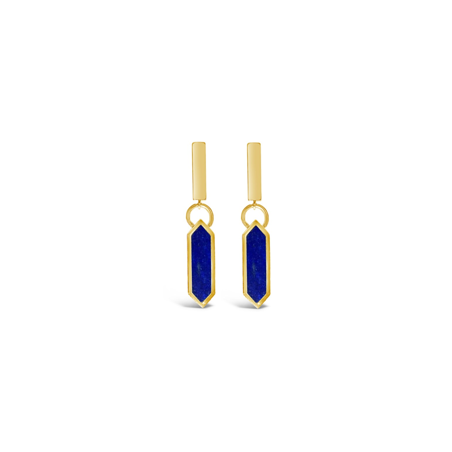 Sierra Winter Night Moves Earrings in Lapis & Gold Vermeil