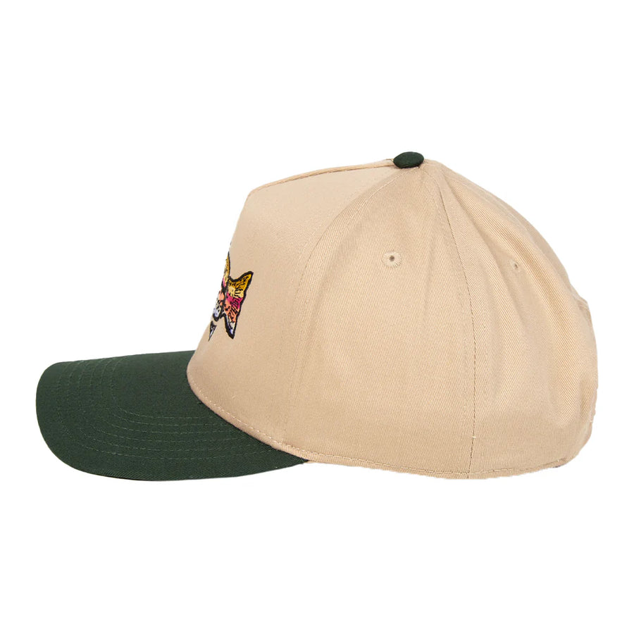 Old Row The Trout Text Hat in Tan