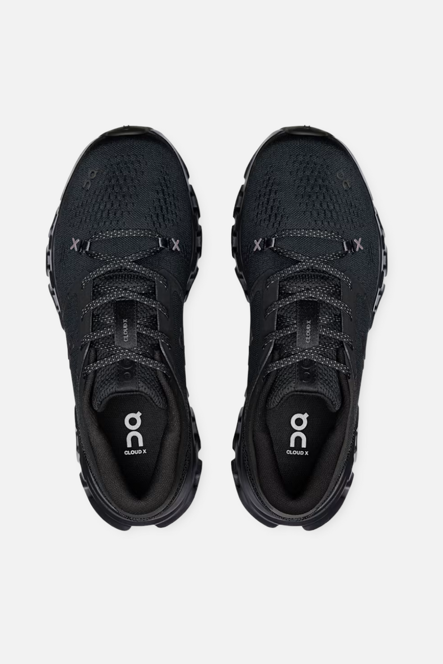 On Running Cloud X 5 women's training sneaker in all black, alternate view.