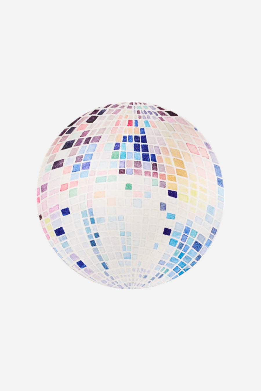 One & Only Paper Rainbow Disco Ball Reusable Chipboard Coasters - Set of Four