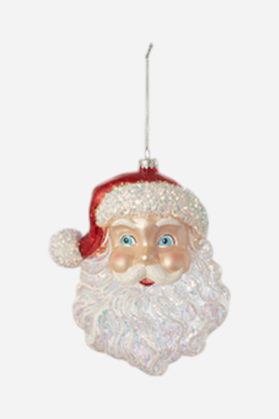 One Hundred 80 Degrees Oversized Santa Head Ornament