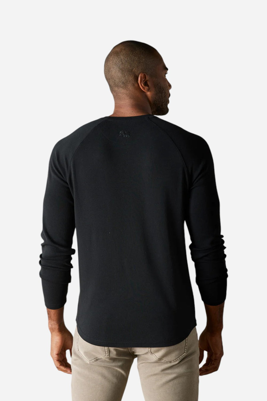 The Normal Brand Puremeso Everyday Henley in Black