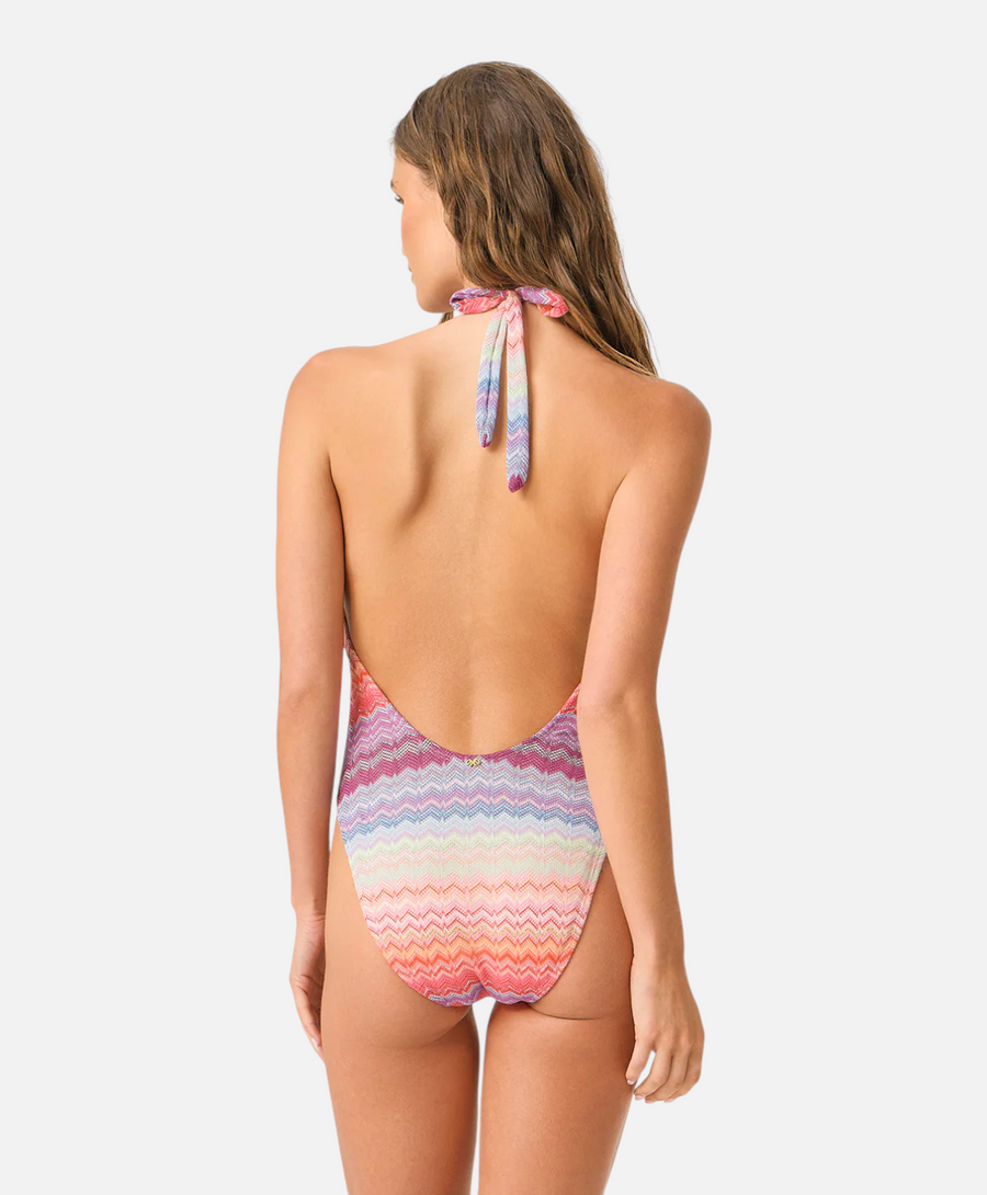 PQ Swim Remi One Piece Swimsuit in Sunkissed – flat lay