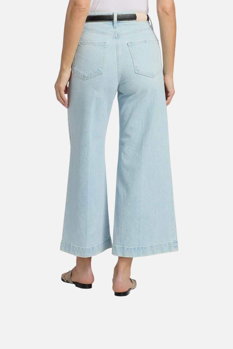 Paige Harper Ankle Crop Jeans in Fleur De Mer