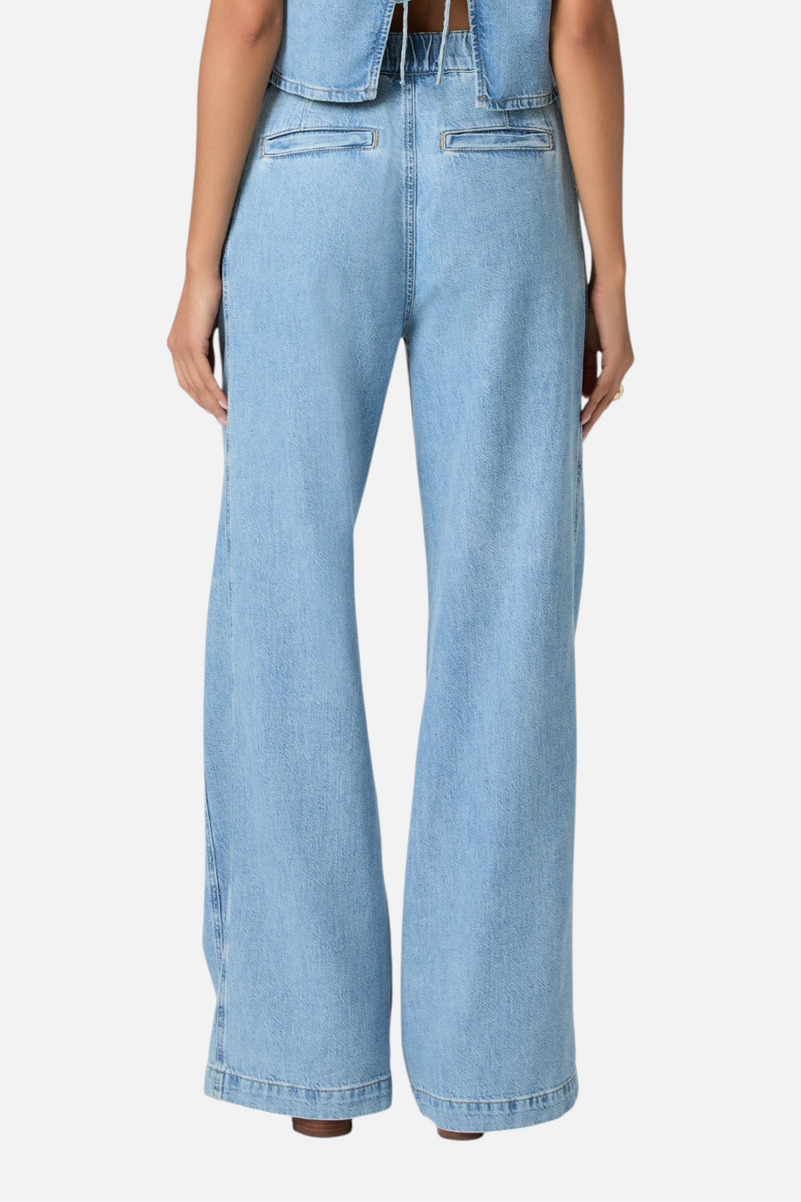 Paige Rumi Wide Leg Denim Pant in Revolution