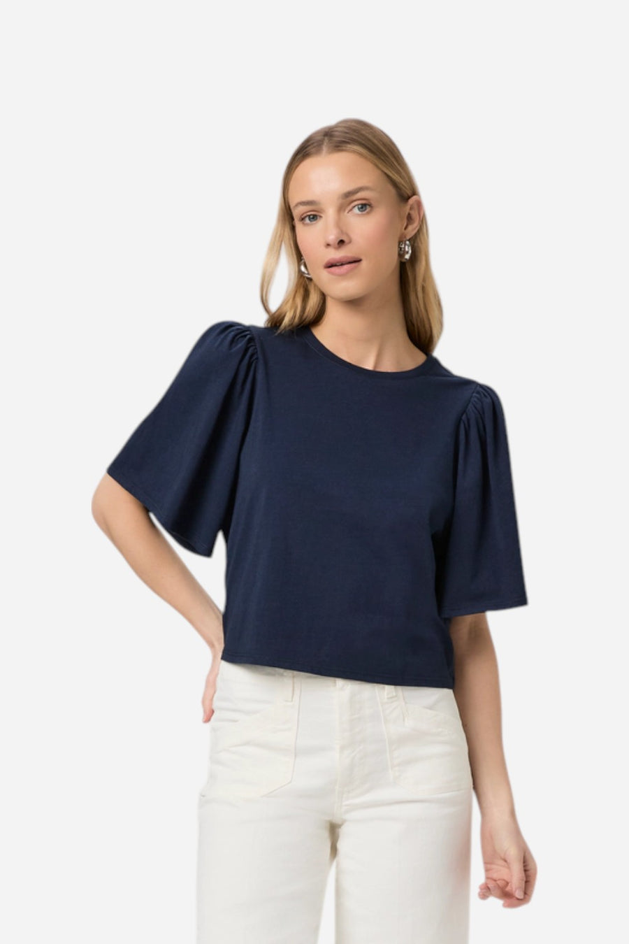 Paige Sigrid Tee in Dark Ink Blue
