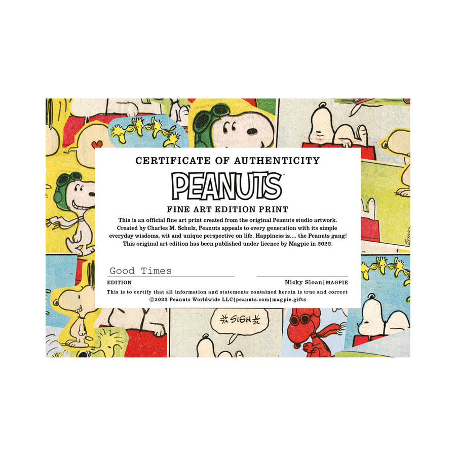 Peanuts Good Times Print, Framed Wall Art