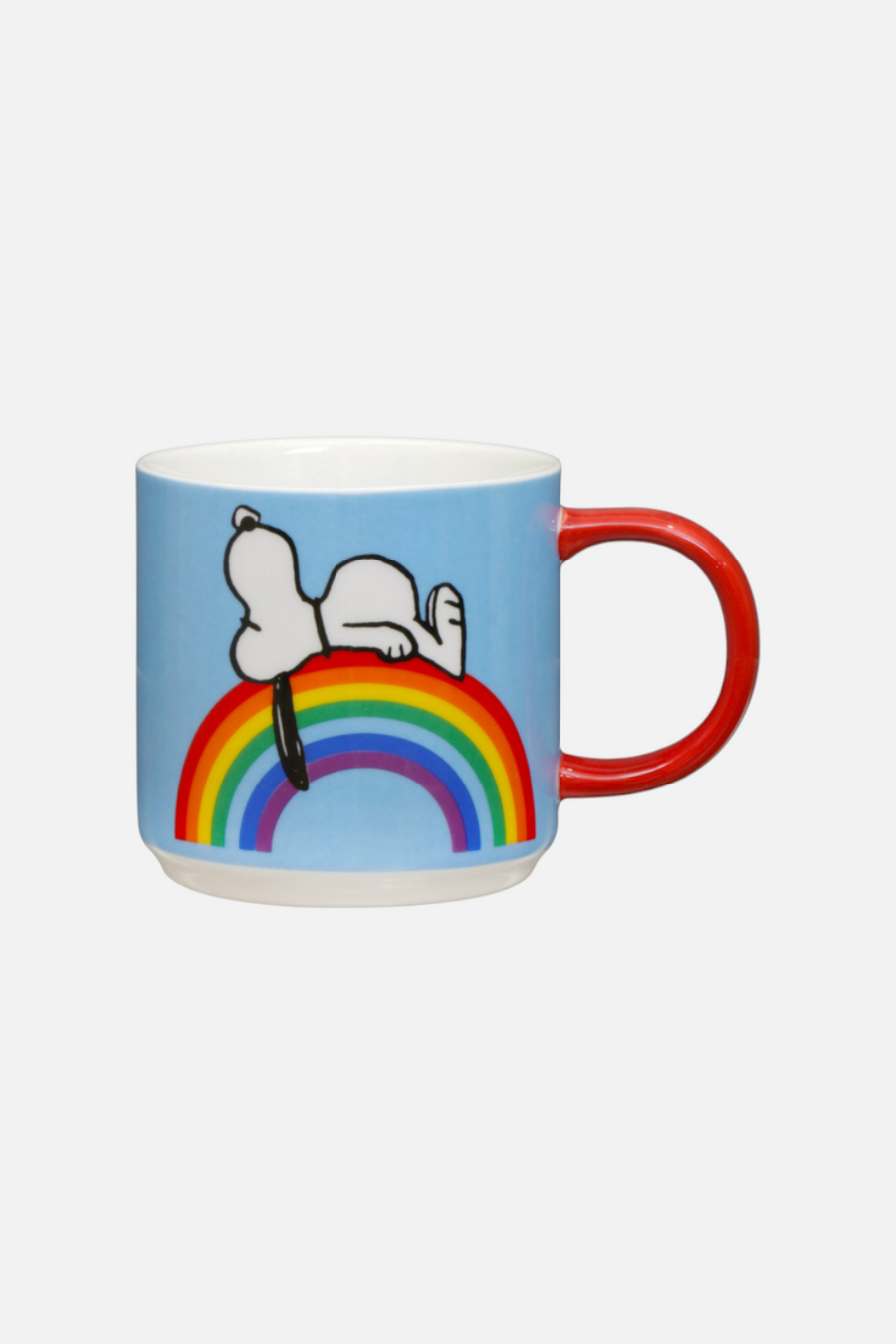 Magpie Peanuts Good Vibes mug in blue — alternate view