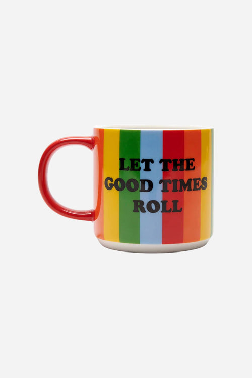 Peanuts Let the Good Times Roll Rainbow Snoopy Mug