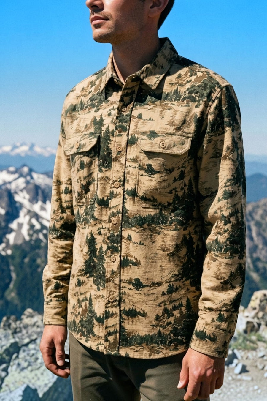 Pendleton Tanner Twill Button Up Shirt in Valley Tan
