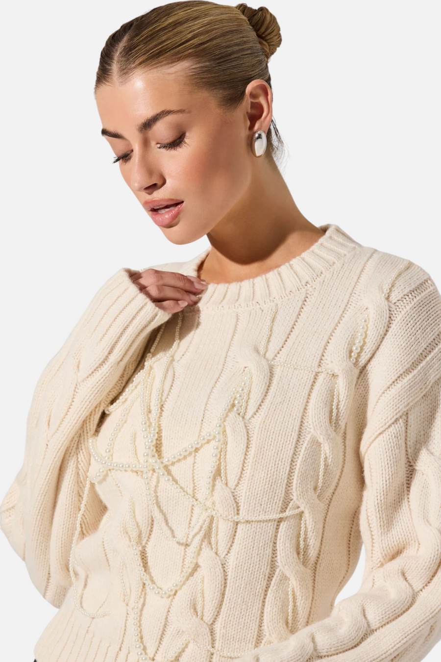 Astr the Label Pennina Sweater in Cream
