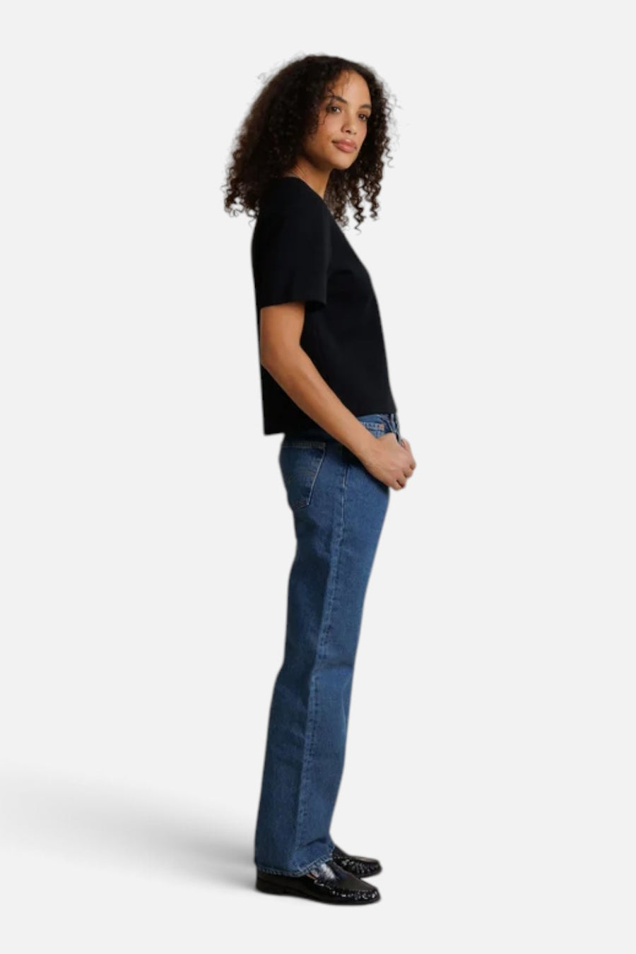 Perfect White Tee Atlas Crewneck Tee in True Black