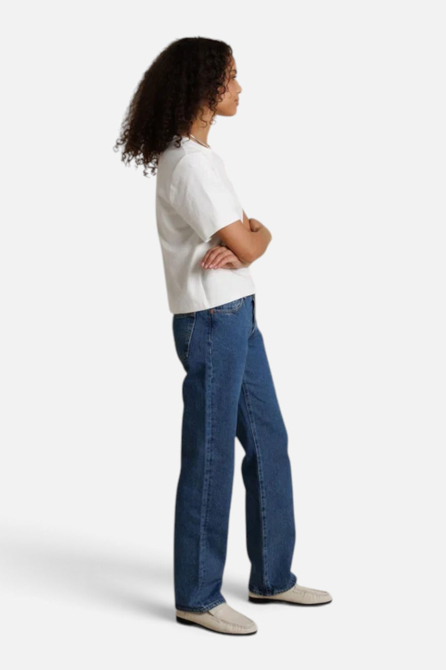 Perfect White Tee Atlas Crewneck Tee in White