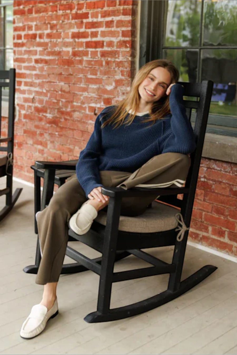 Perfect White Tee Claud Travel Track Pant in Dark Olive