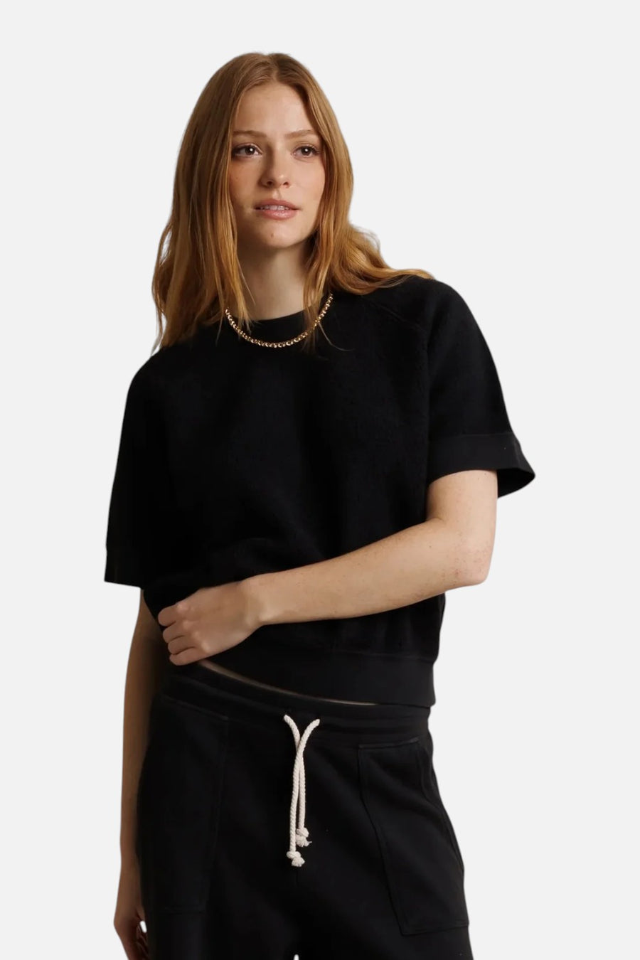 Perfect White Tee Kennedy Reverse Tee in Vintage Black