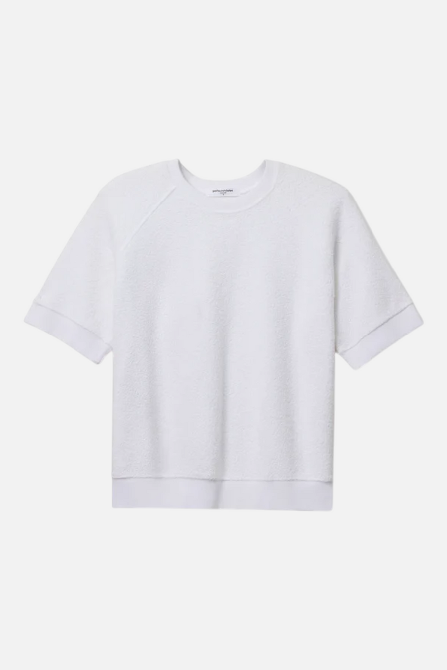 Perfect White Tee Kennedy Reverse Fleece Sweatshirt in White