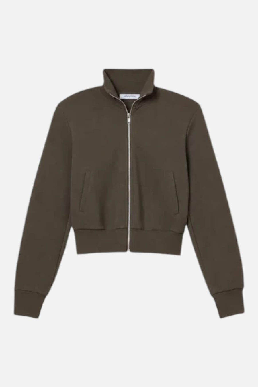 Perfect White Tee Milana Travel Track Jacket in Dark Olive