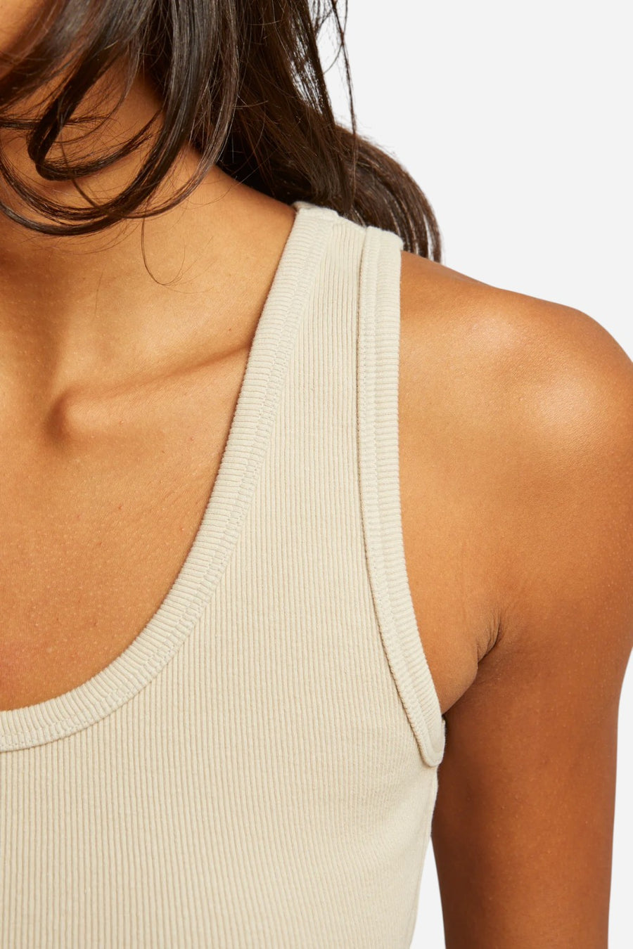 Perfect White Tee The Blondie in Putty
