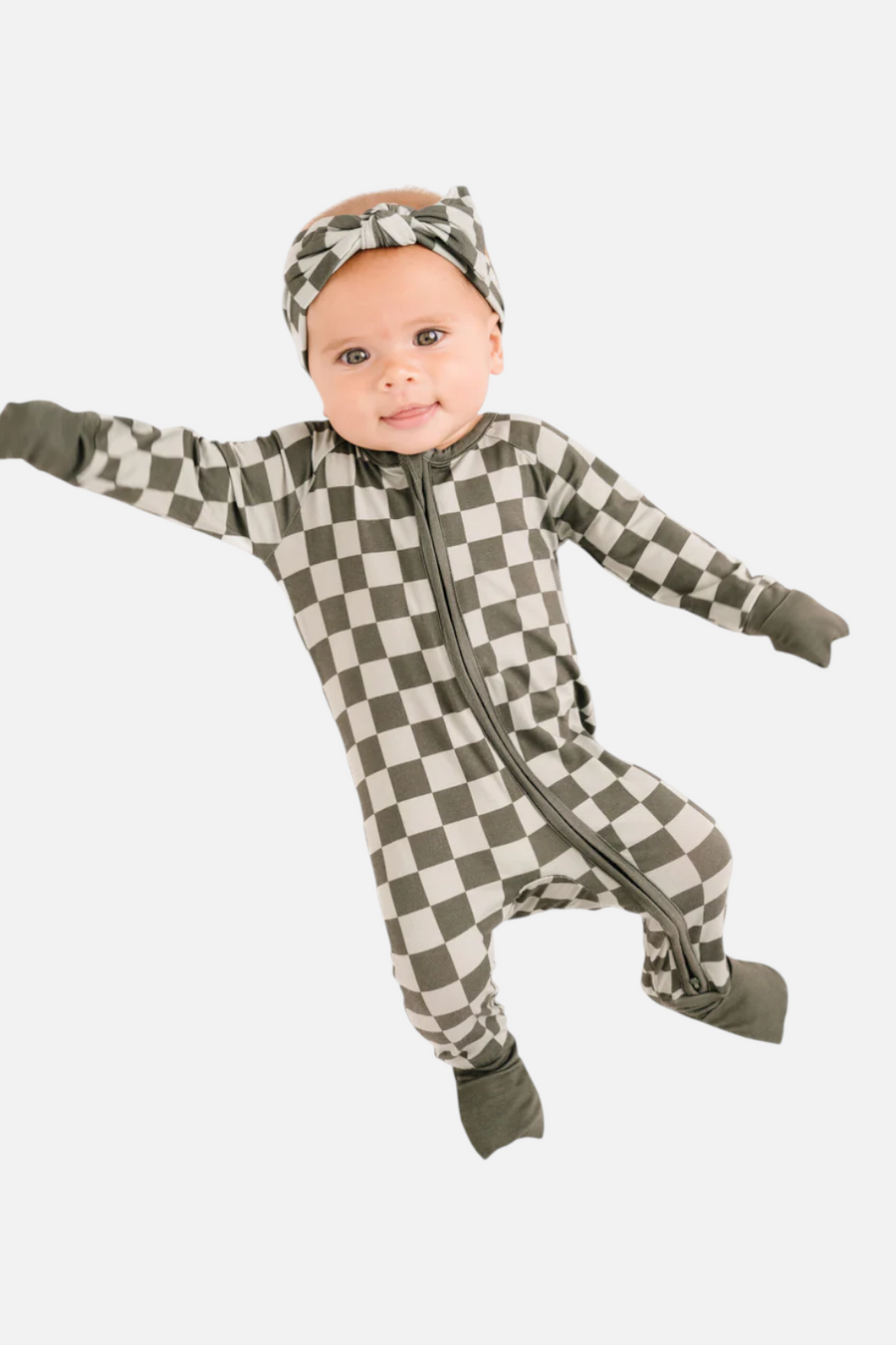 Little One Shop Pine Checkered Sleeper