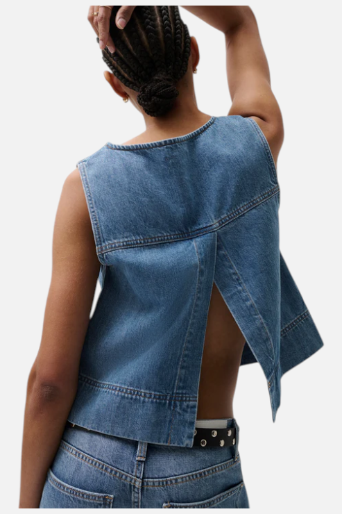 Pistola Rue Pop Over Swing Shirt in Sail Away