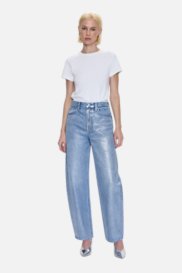 Pistola Wes High Rise Barrel Jean in Spellbound