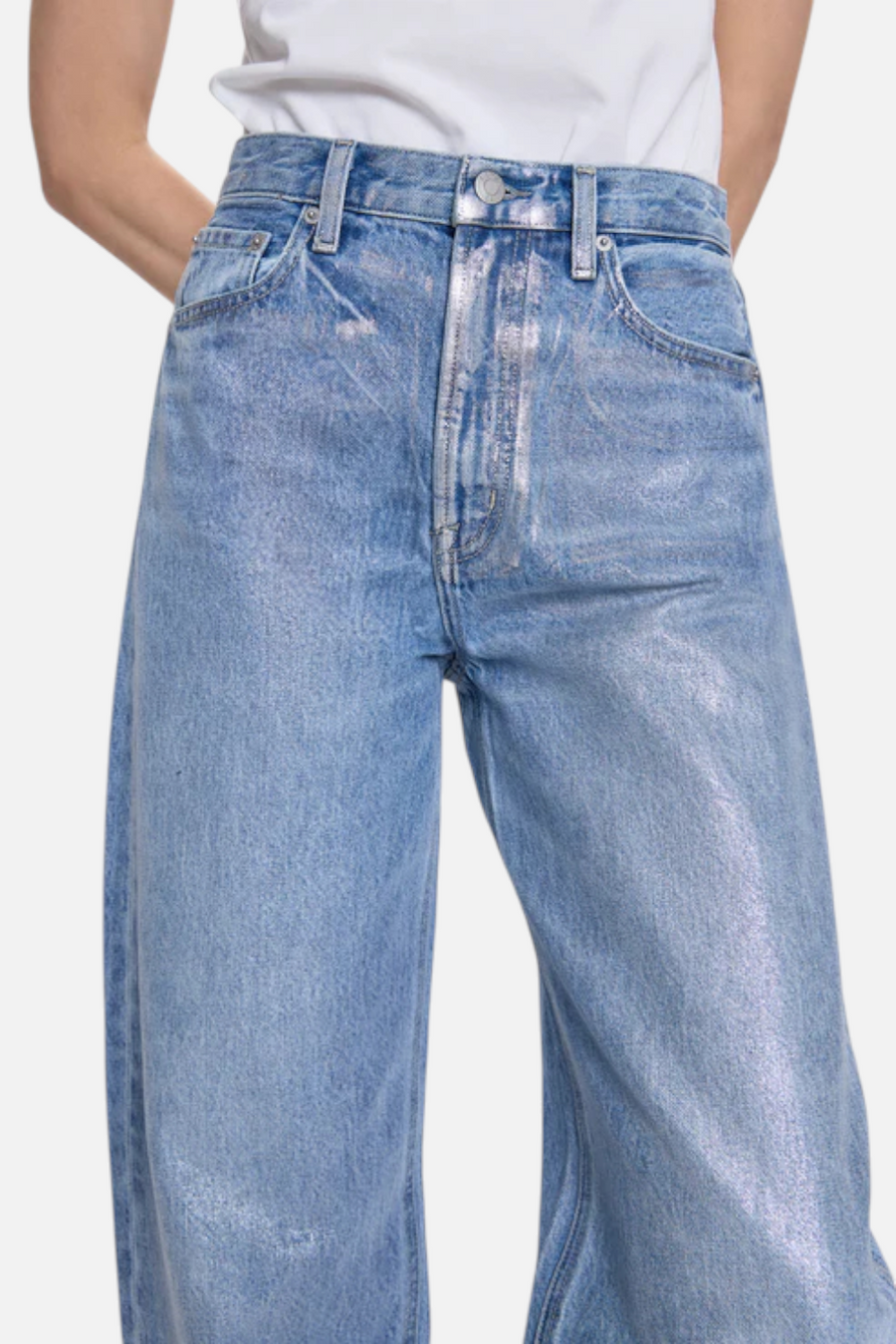 Pistola Wes High Rise Barrel Jean in Spellbound