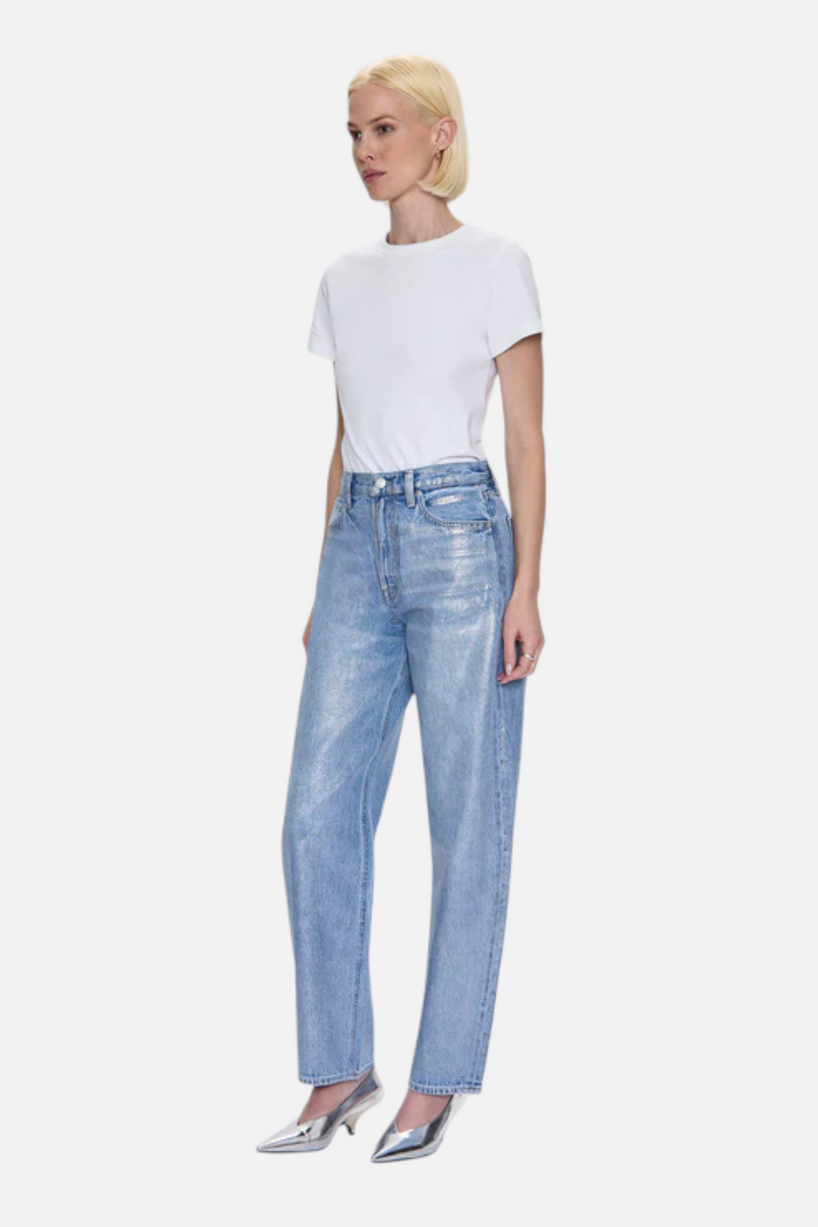 Pistola Wes High Rise Barrel Jean in Spellbound