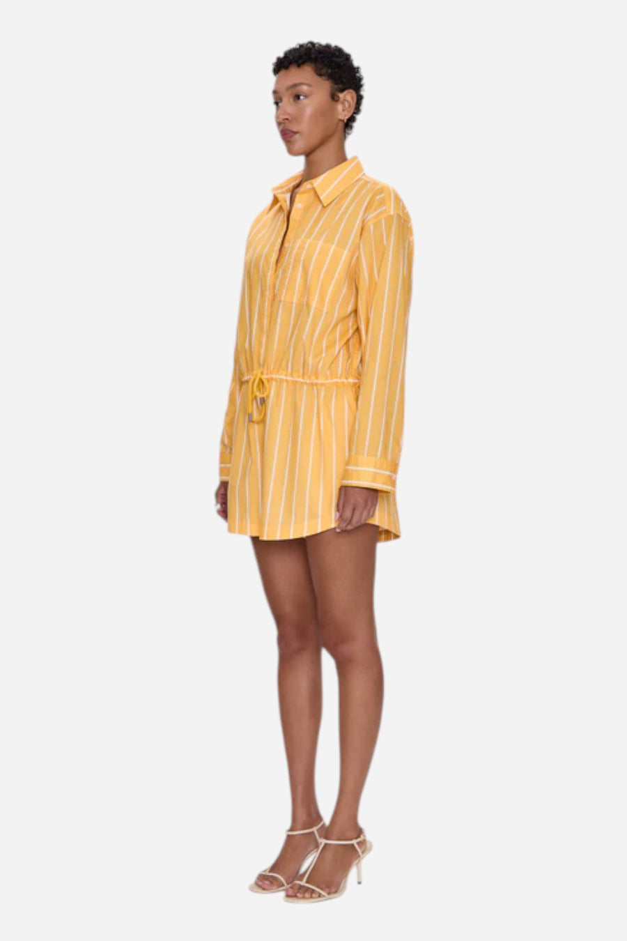 Pistola Amelie Romper - Papaya Stripe