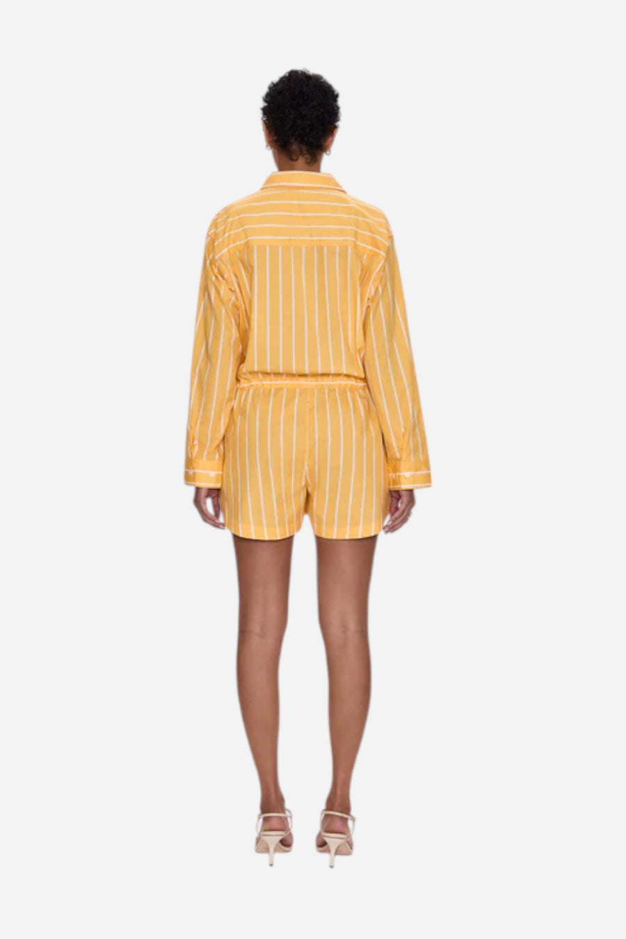 Pistola Amelie Romper - Papaya Stripe