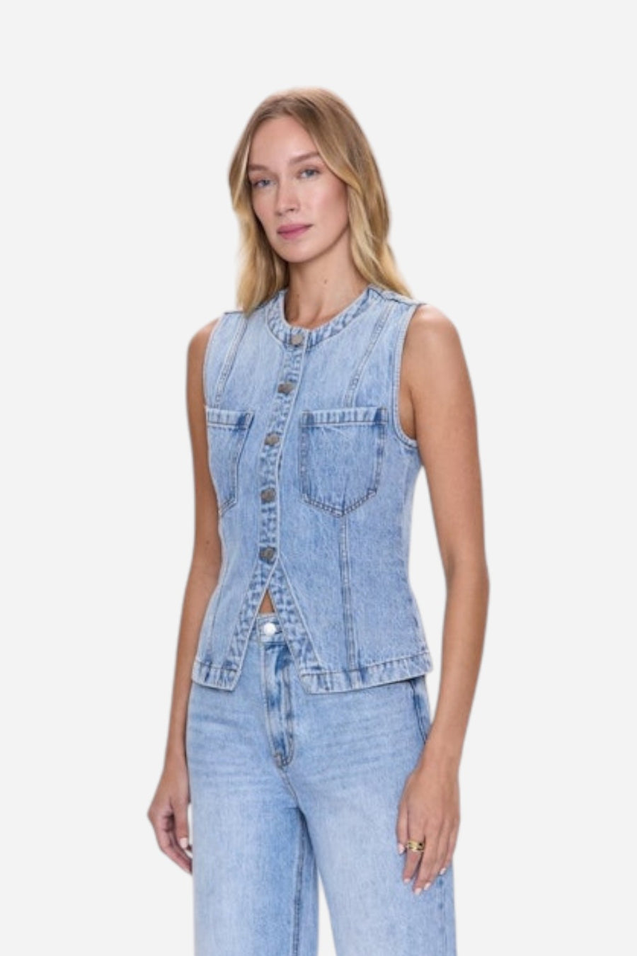 Pistola Gia Fitted Vest - Gaze
