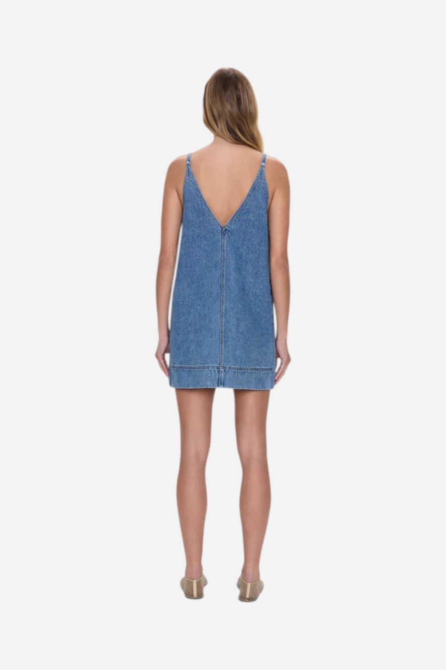 Pistola Tavi Pop Over Dress in Palms