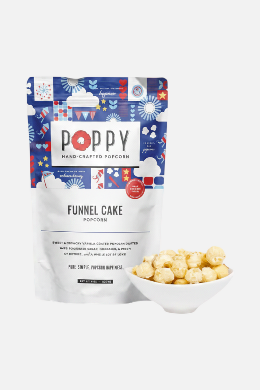 Poppy Popcorn Funnel Cake