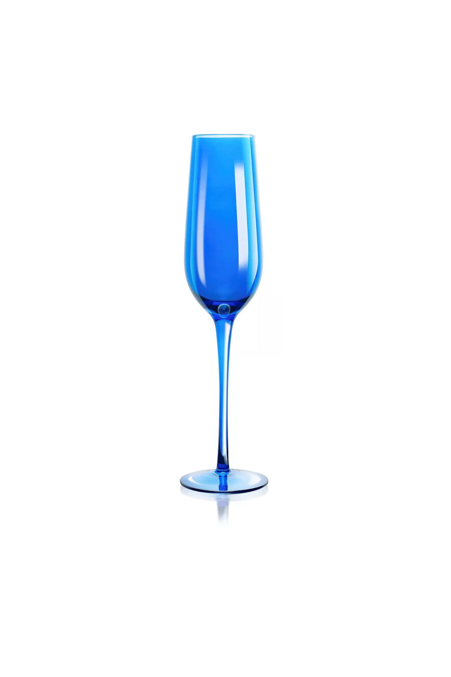 Qualia Glass Carnival Champagne Flute in Blue - Set of 4