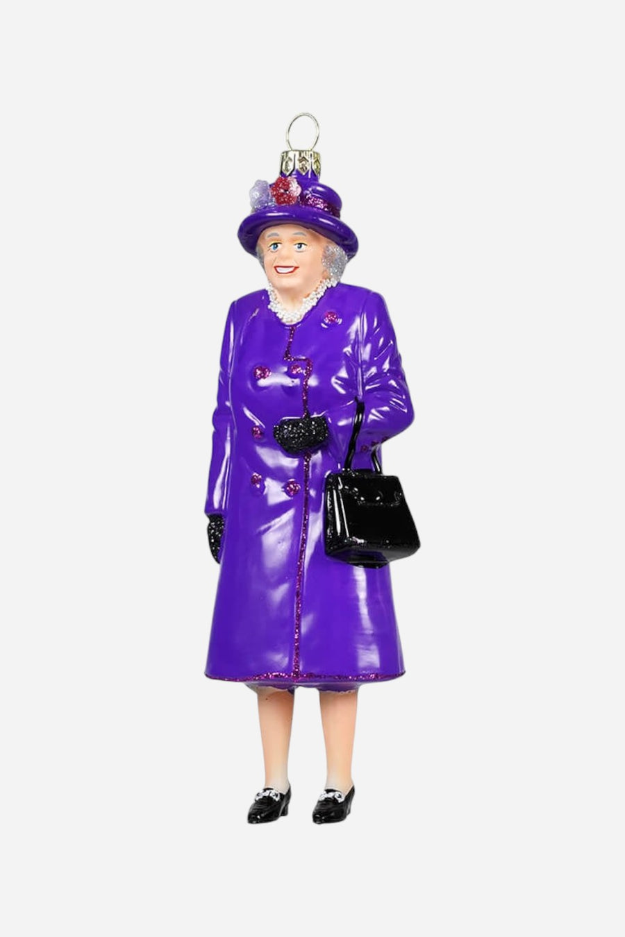 Queen Elizabeth Ornament, Purple Outfit