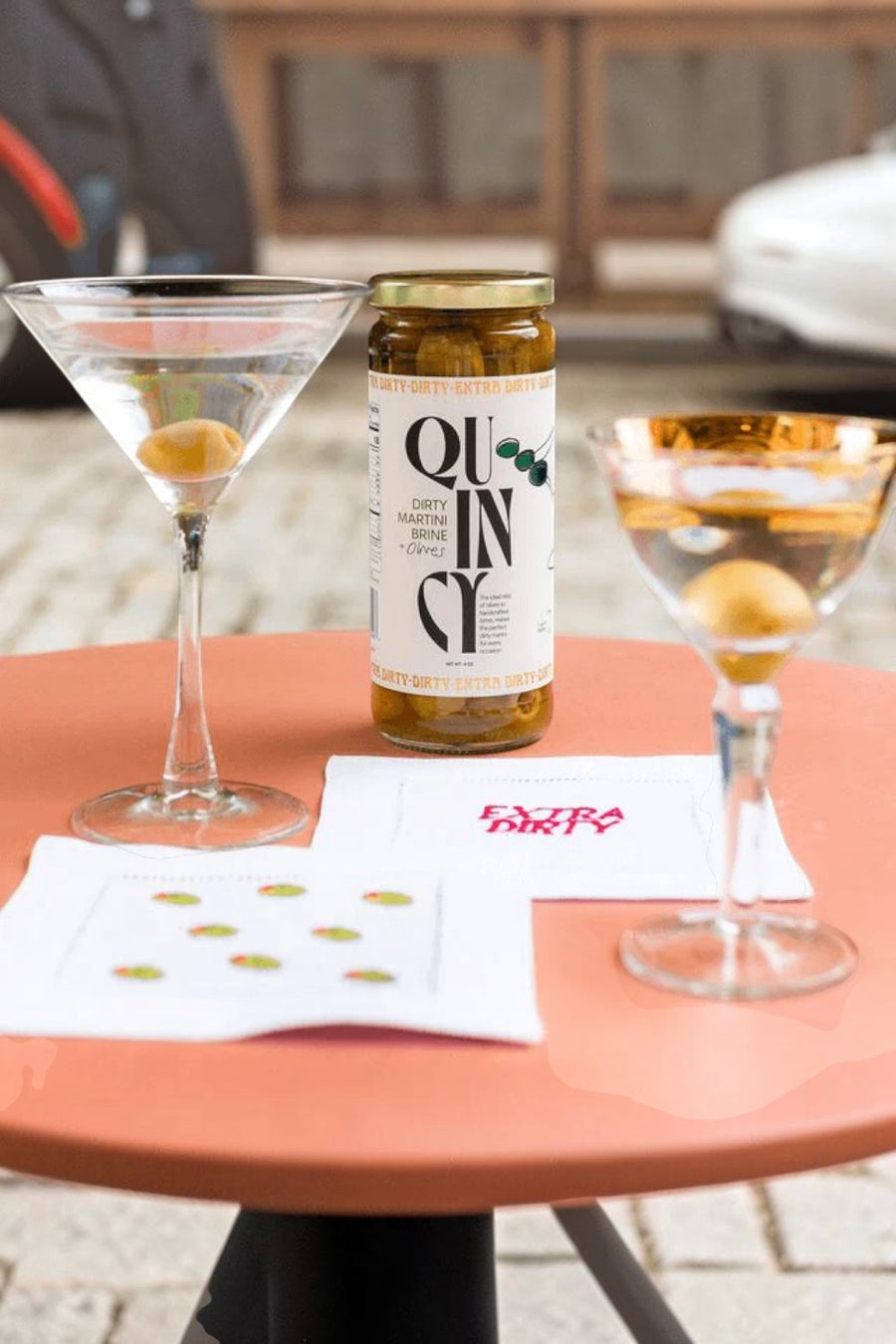 Quincy Olives & Dirty Martini Brine Jar