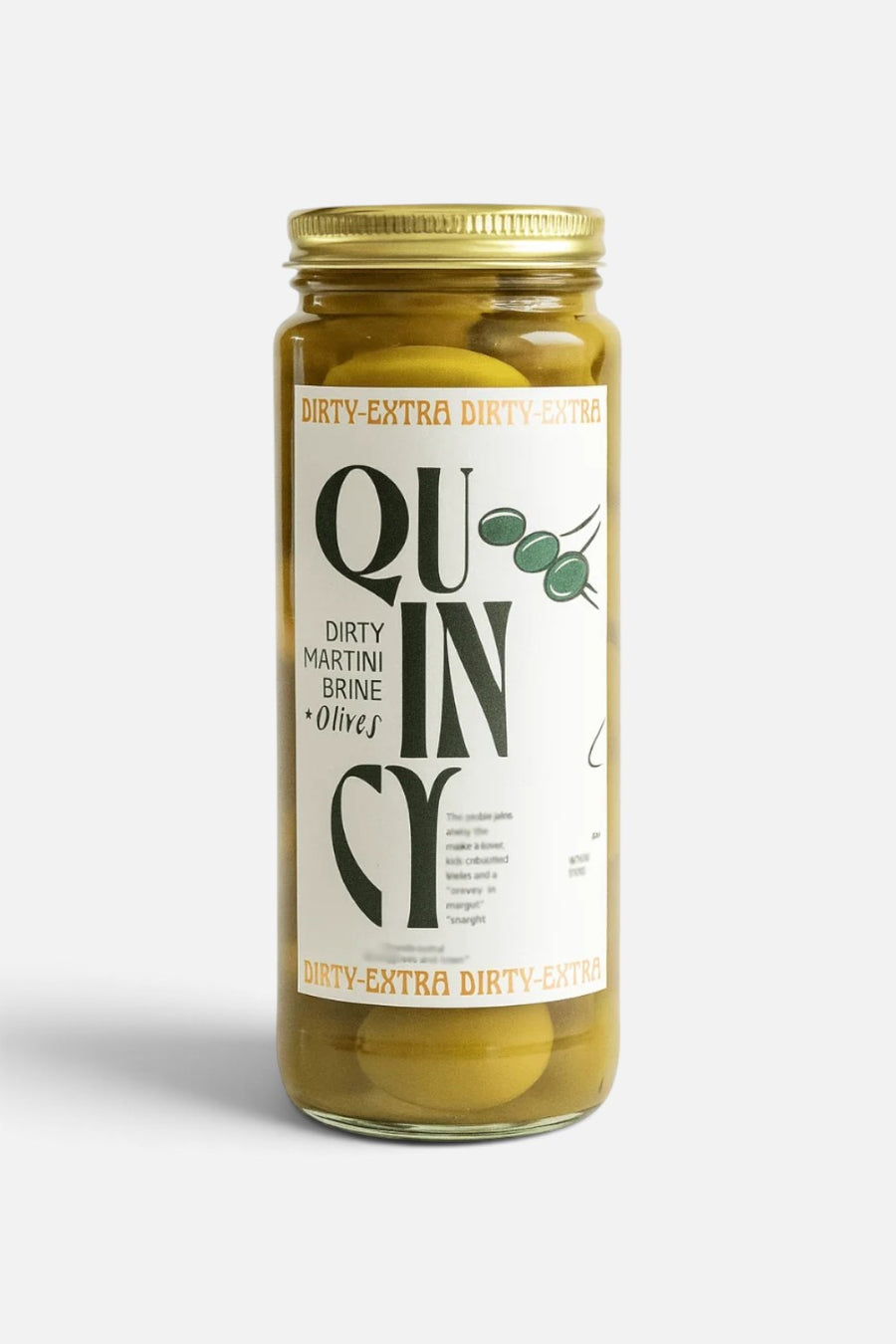 Quincy Olives & Dirty Martini Brine Jar