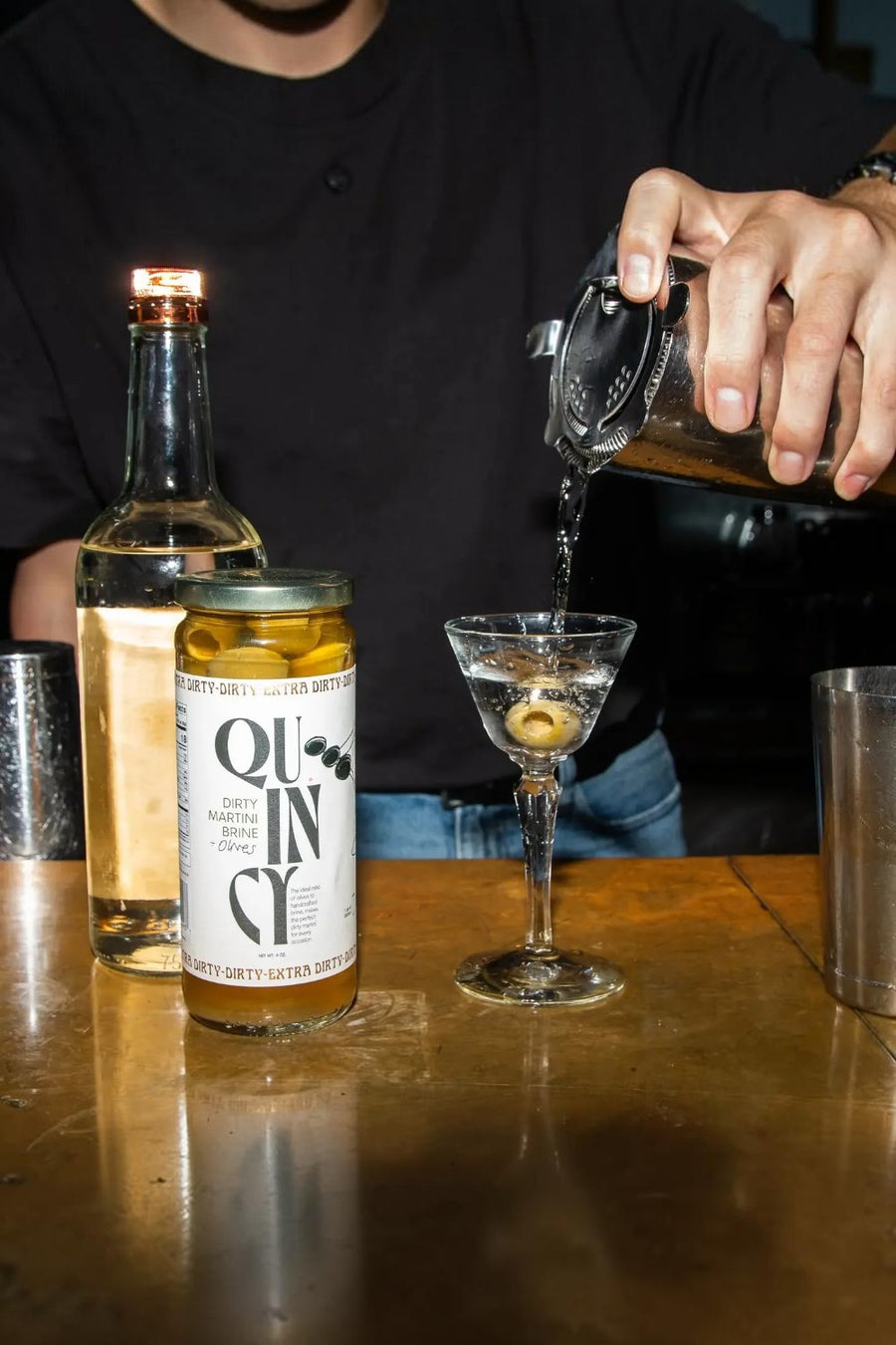 Quincy Olives & Dirty Martini Brine Jar