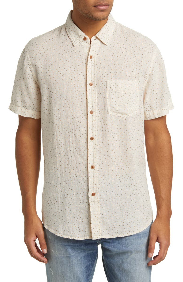 Rails Carson Short Sleeve Button Up Shirt in Scattered Seed