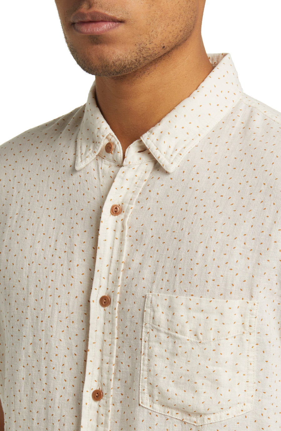 Rails Carson Short Sleeve Button Up Shirt in Scattered Seed
