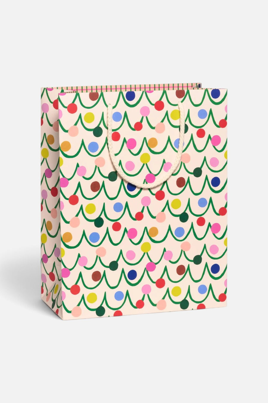 Red Cap Cards Festive Globes Gift Bag
