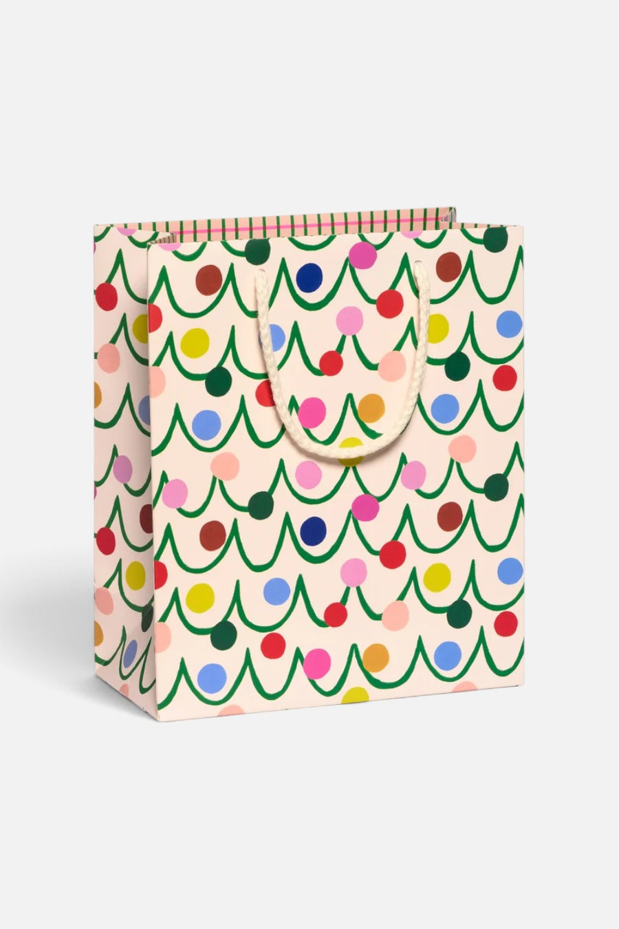 Red Cap Cards Festive Globes Gift Bag