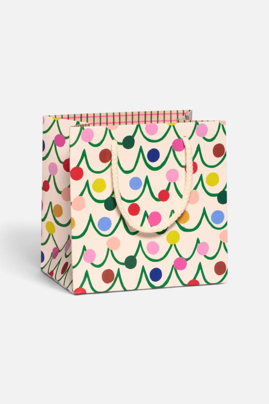 Red Cap Cards Festive Globes Gift Bag
