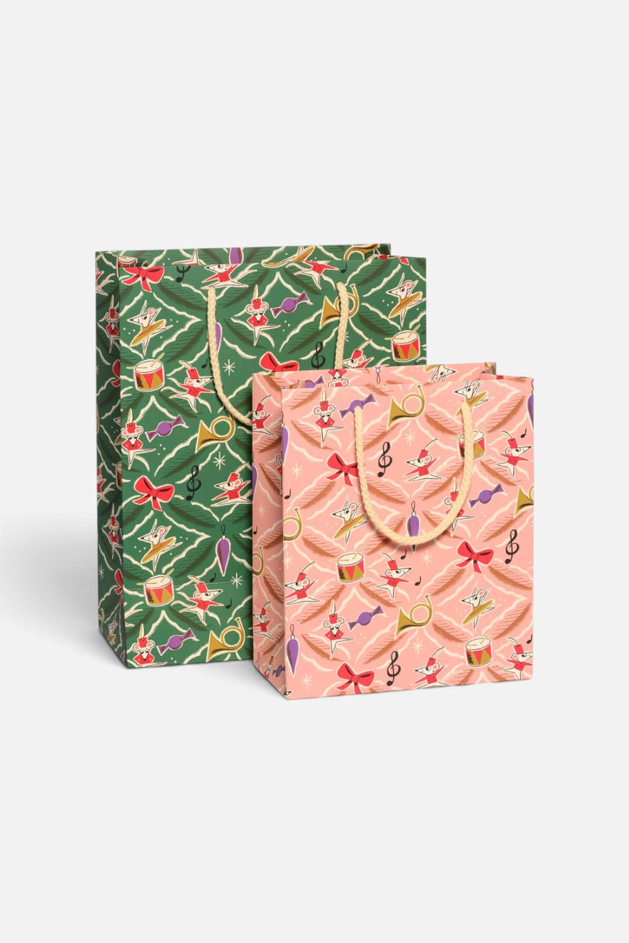 Red Cap Cards Nutcracker Suite gift bag in medium and large.