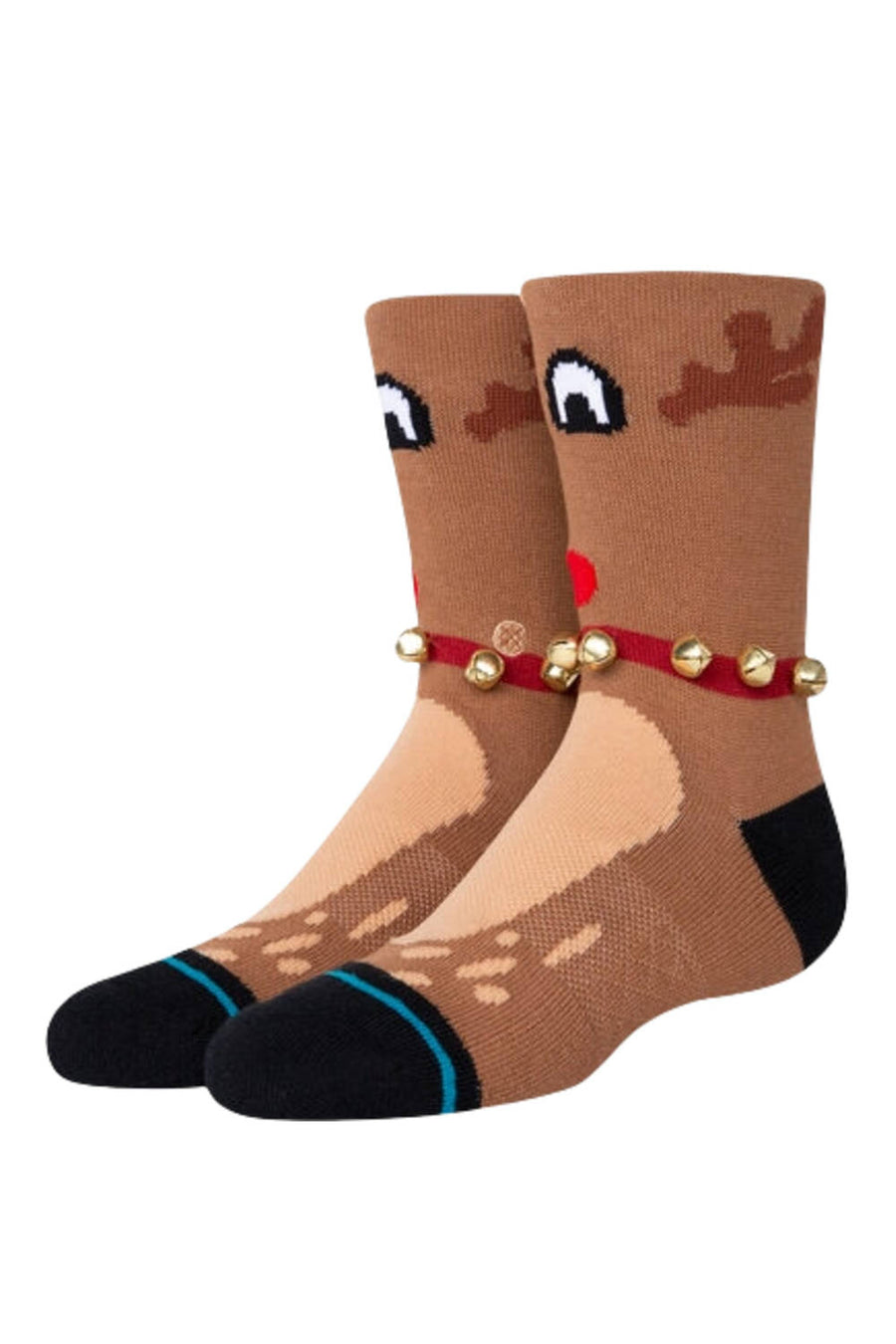 Stance Reiny Szn Youth Crew Socks in Brown