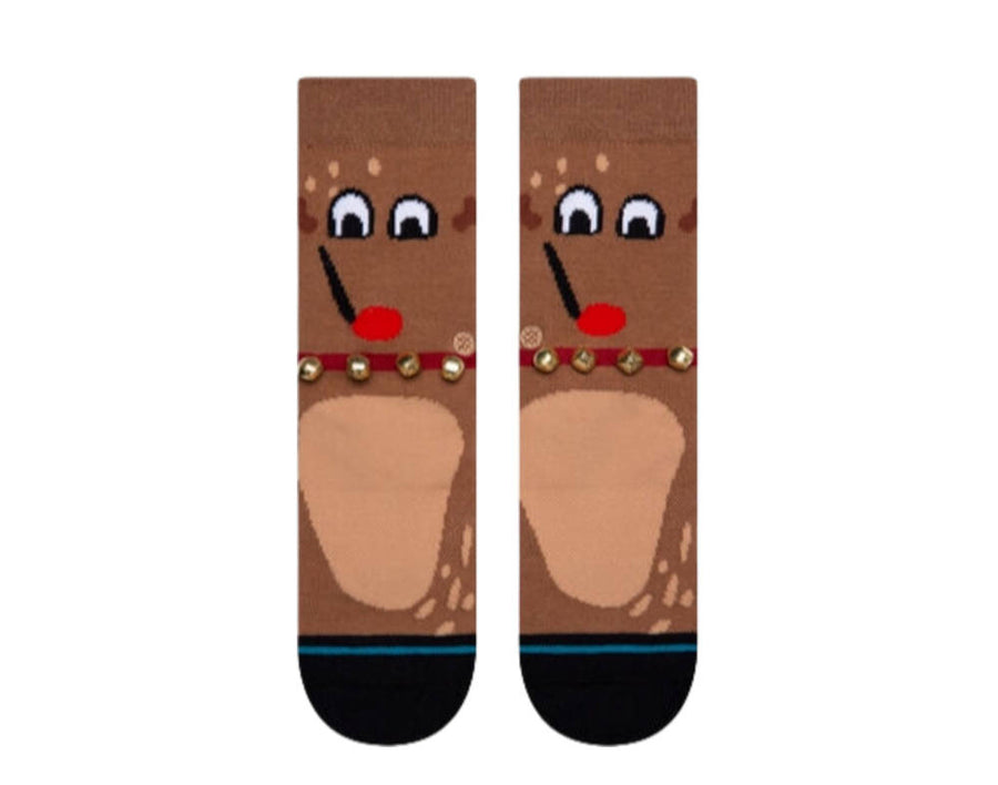 Stance Reiny Szn Youth Crew Socks in Brown