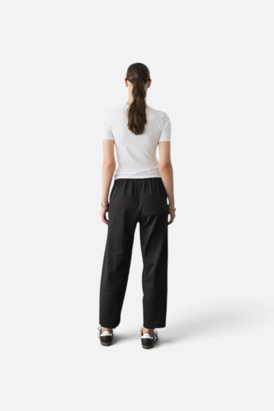 Ripley Rader Ponte Knit Barrel Pant in black, alternate view 3