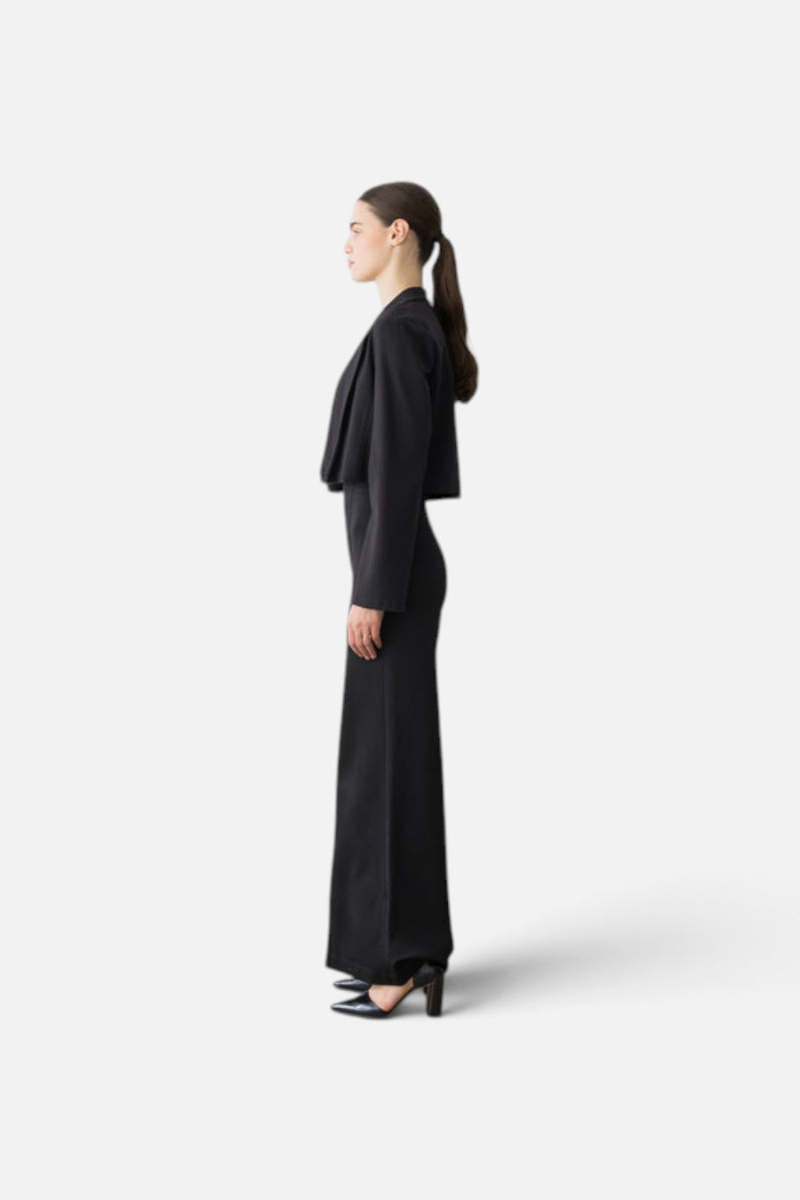 Ripley Rader Ponte Knit Boxy Blazer in black, alternate view 2