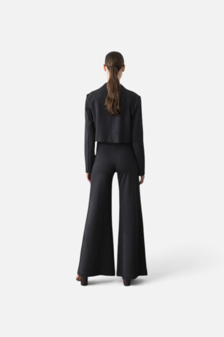 Ripley Rader Ponte Knit Boxy Blazer in black, alternate view 3