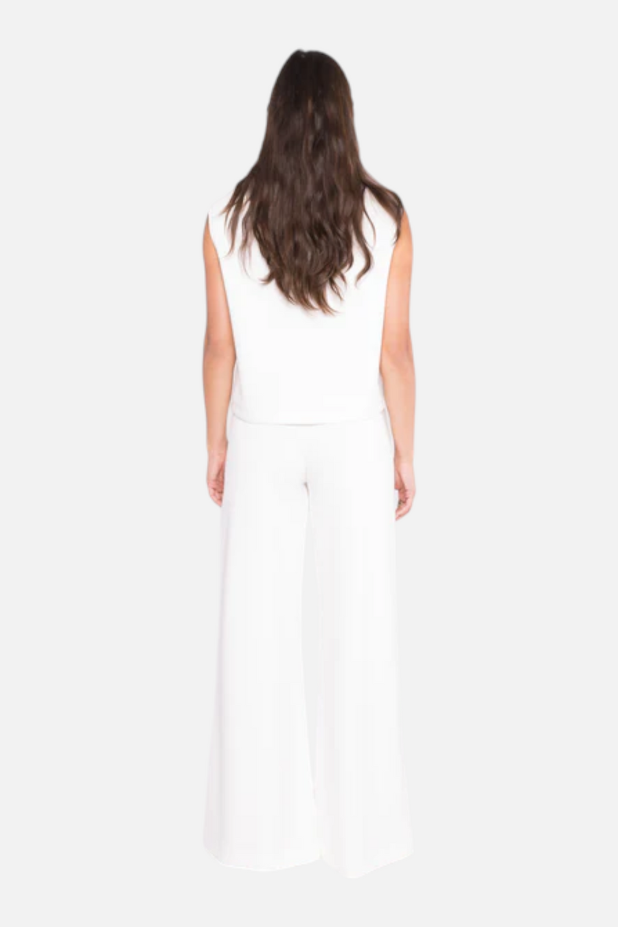 Ripley Rader Scuba Cowl Neck Top in Off White