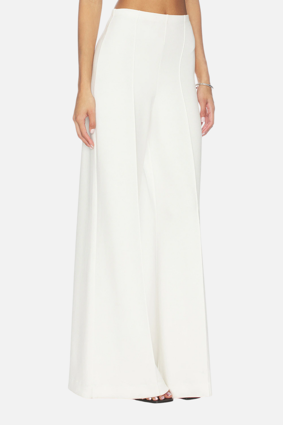 Ripley Rader Scuba Wide Leg Pant in Off White